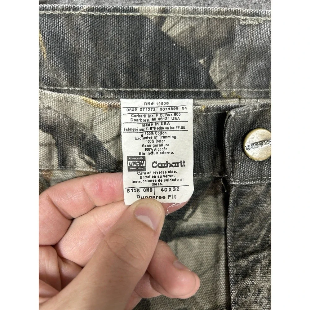 VTG Carhartt Pants Mens 40x32 (fits 38x32) B158 cmo Canvas Carpenter Made In USA